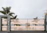 design main entry gate and boundary wall with 3d rendering